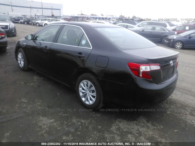 4T1BD1FK0EU138872 - 2014 TOYOTA CAMRY HYBRID/LE/XLE 黑色 照片 3