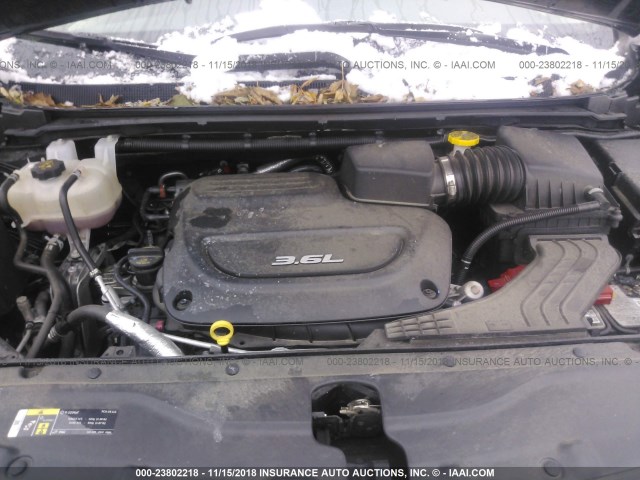 2C4RC1BG7JR154159 - 2018 CHRYSLER PACIFICA TOURING L Սև լուսանկար 10