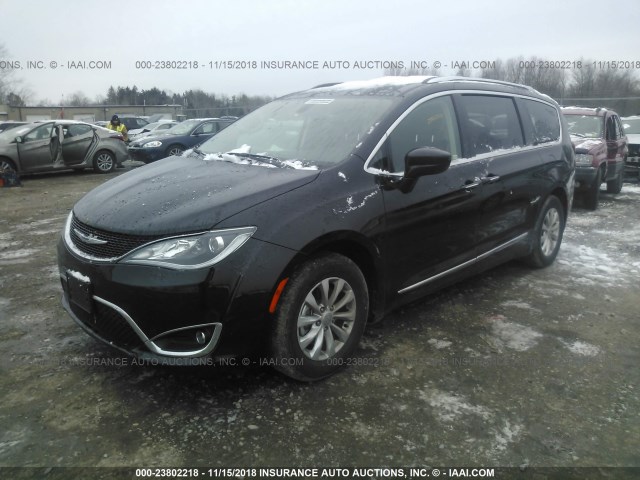 2C4RC1BG7JR154159 - 2018 CHRYSLER PACIFICA TOURING L Սև լուսանկար 2