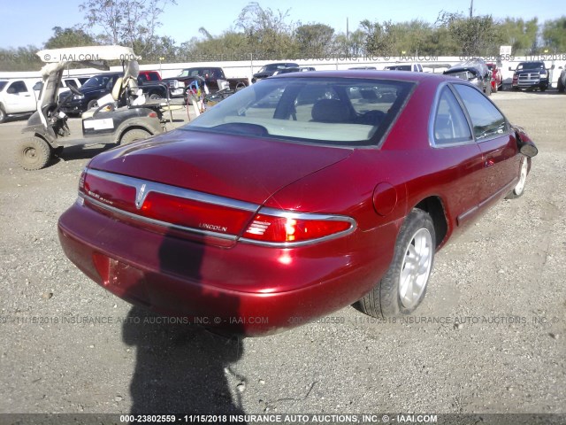 1LNFM91V3WY687526 - 1998 LINCOLN MARK VIII RED photo 4