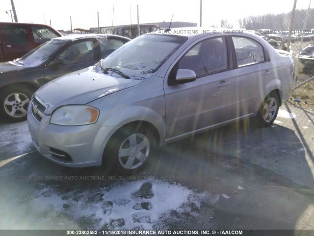 KL1TD56E39B319550 - 2009 CHEVROLET AVEO LS/LT ვერცხლისფერი ფოტო 2