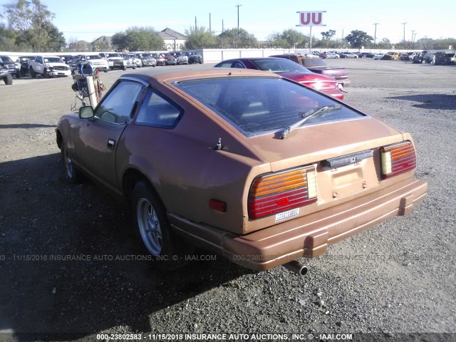 JN1HZ04S5CX459088 - 1982 DATSUN 280ZX BROWN photo 3