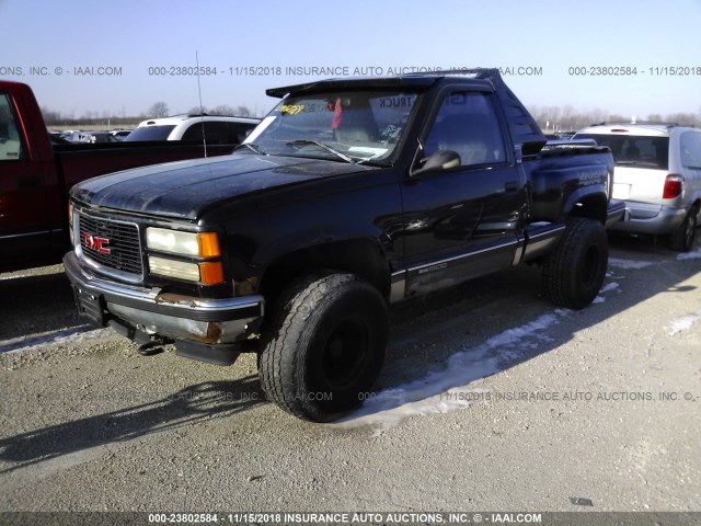 1GDEK14M1T2545607 - 1996 GMC SIERRA K1500 BLACK photo 2