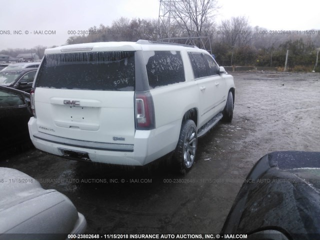 1GKS1HKC8FR153021 - 2015 GMC YUKON XL C1500 SLT WHITE photo 4