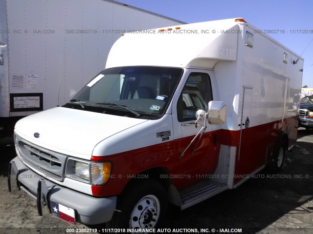 1FDXE45F3YHA75806 - 2000 FORD ECONOLINE E450 SUPER DUTY CUTWY VAN Unknown photo 2