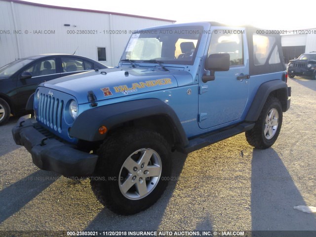 1J4AA2D1XAL157643 - 2010 JEEP WRANGLER SPORT Mavi foto 2