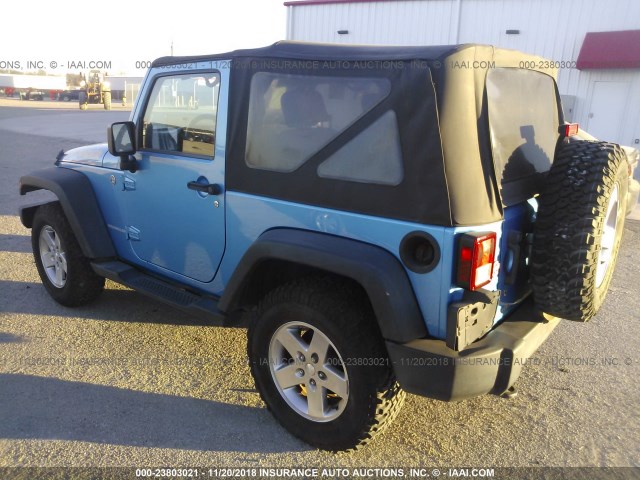1J4AA2D1XAL157643 - 2010 JEEP WRANGLER SPORT Mavi foto 3