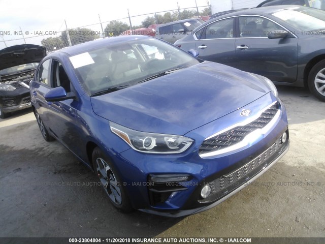 3KPF24AD5KE032496 - 2019 KIA 4 DOOR  BLUE photo 1