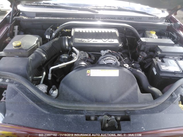 1J8HS48PX7C661428 - 2007 JEEP GRAND CHEROKEE LAREDO/COLUMBIA/FREEDOM 红色 照片 10