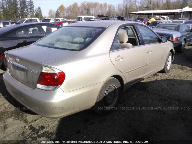 4T1BE32K55U051872 - 2005 TOYOTA CAMRY LE/XLE/SE BEIGE photo 4
