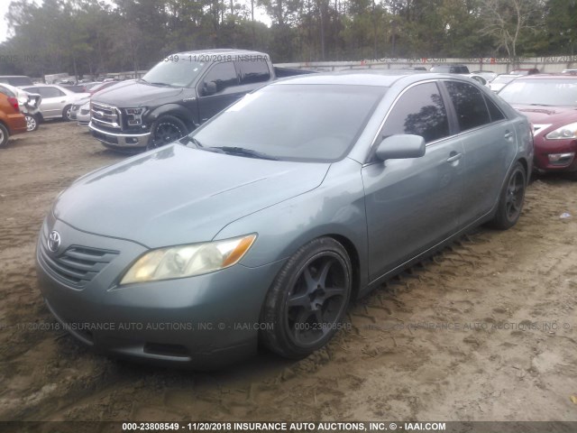 4T1BE46K07U621389 - 2007 TOYOTA CAMRY NEW GENERAT CE/LE/XLE/SE GREEN photo 2