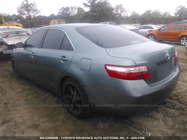 4T1BE46K07U621389 - 2007 TOYOTA CAMRY NEW GENERAT CE/LE/XLE/SE GREEN photo 3