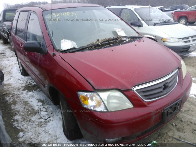 JM3LW28Y810207178 - 2001 MAZDA MPV WAGON RED photo 1