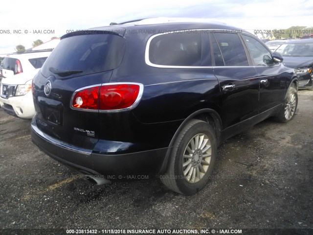 5GAER23DX9J190159 - 2009 BUICK ENCLAVE CXL Dark Blue photo 4