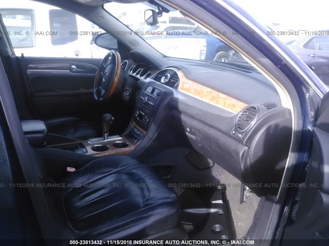 5GAER23DX9J190159 - 2009 BUICK ENCLAVE CXL მუქი ლურჯი ფოტო 5