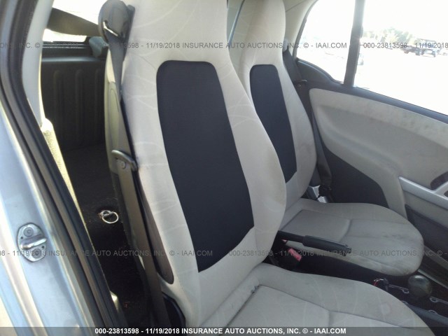 WMEEJ3BA4BK433257 - 2011 SMART FORTWO PURE/PASSION Light Blue photo 8