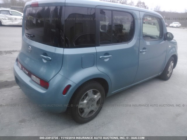 JN8AZ28R49T106234 - 2009 NISSAN CUBE S/SL Light Blue photo 4