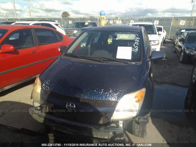JTKKT624160165088 - 2006 TOYOTA SCION XA BLUE photo 6
