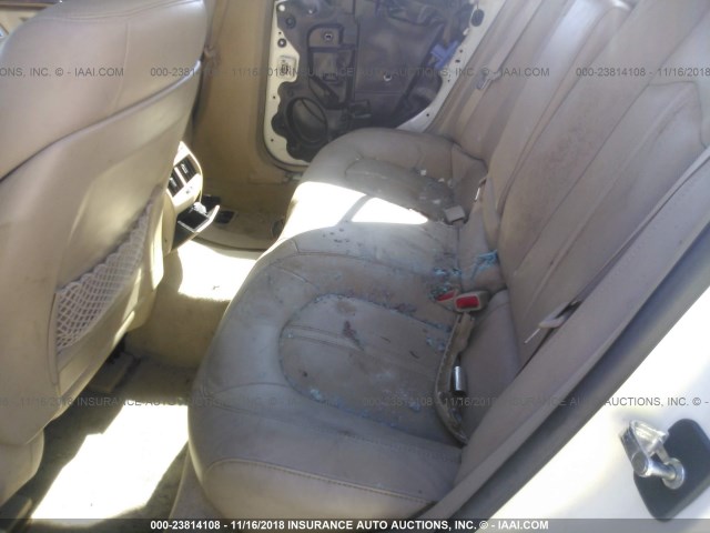 1G6DV57V980151547 - 2008 CADILLAC CTS HI FEATURE V6 WHITE photo 8