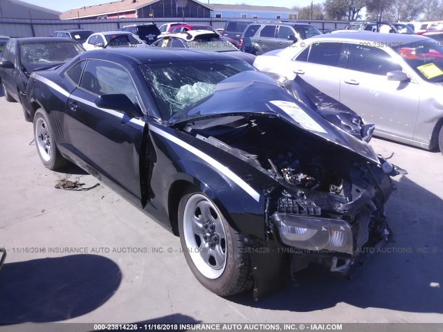 2G1FA1E37D9240697 - 2013 CHEVROLET CAMARO LS BLACK photo 1