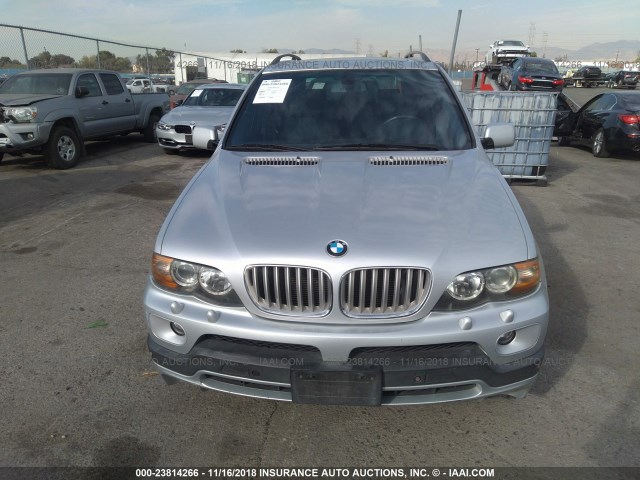 5UXFA93566LE83988 - 2006 BMW X5 4.8IS GRAY photo 6