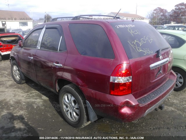 2HNYD18833H541108 - 2003 ACURA MDX TOURING RED photo 3