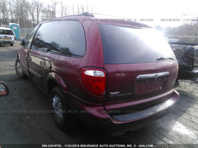 2A4GP44R36R881327 - 2006 CHRYSLER TOWN & COUNTRY LX MAROON photo 3