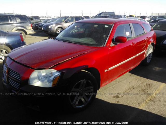 2D4FV47V46H426060 - 2006 DODGE MAGNUM SXT RED photo 1