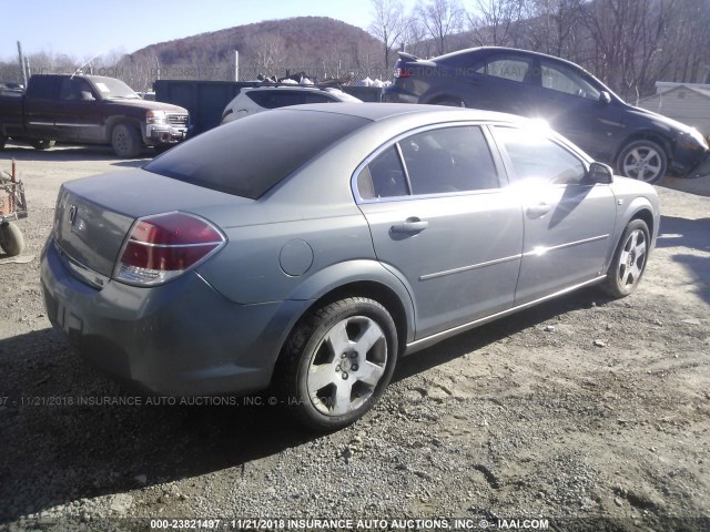 1G8ZS57NX8F162026 - 2008 SATURN AURA XE GRAY photo 4