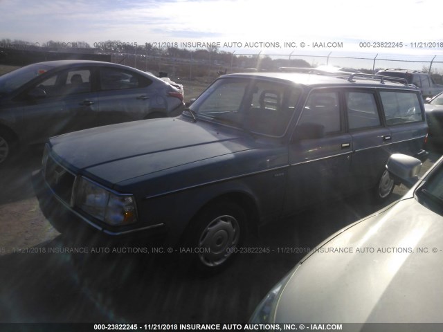 YV1AX8852K1836236 - 1989 VOLVO 245 DL/GL Light Blue photo 2