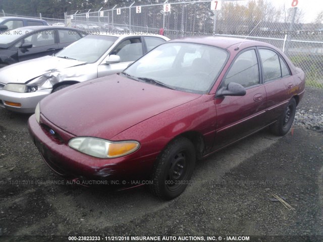 1FALP13P9VW269566 - 1997 FORD ESCORT LX/SPORT RED photo 2