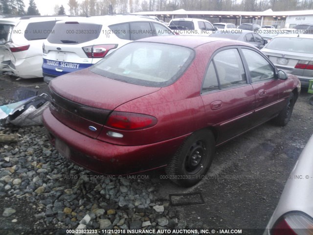 1FALP13P9VW269566 - 1997 FORD ESCORT LX/SPORT RED photo 4