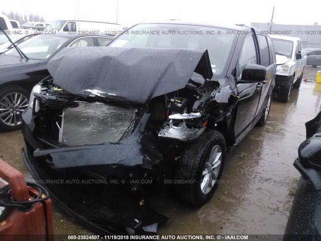 2C4RDGCG2KR512784 - 2019 DODGE GRAND CARAVAN  BLACK photo 2