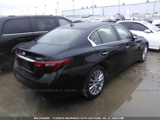 JN1EV7AP1JM590296 - 2018 INFINITI Q50 LUXE/SPORT BLACK photo 4