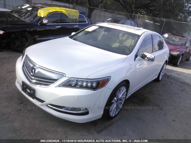 JH4KC1F94EC006190 - 2014 ACURA RLX ADVANCE WHITE photo 2