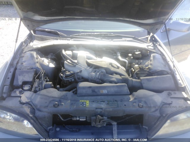 1LNHM86S74Y620572 - 2004 LINCOLN LS Light Blue photo 10