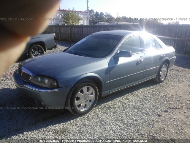 1LNHM86S74Y620572 - 2004 LINCOLN LS Light Blue photo 2