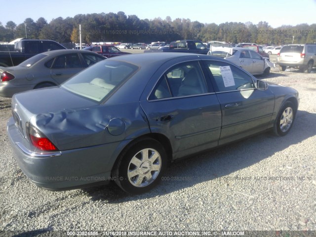1LNHM86S74Y620572 - 2004 LINCOLN LS Light Blue photo 4