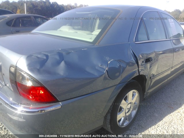 1LNHM86S74Y620572 - 2004 LINCOLN LS Light Blue photo 6