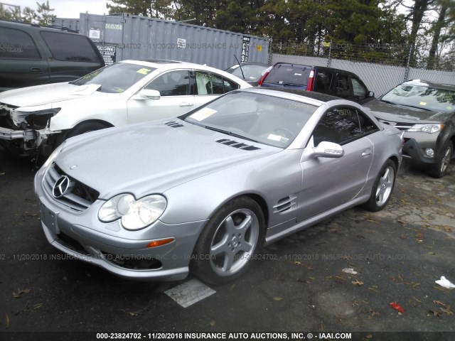 WDBSK75FX3F022564 - 2003 MERCEDES-BENZ SL 500R SILVER photo 2