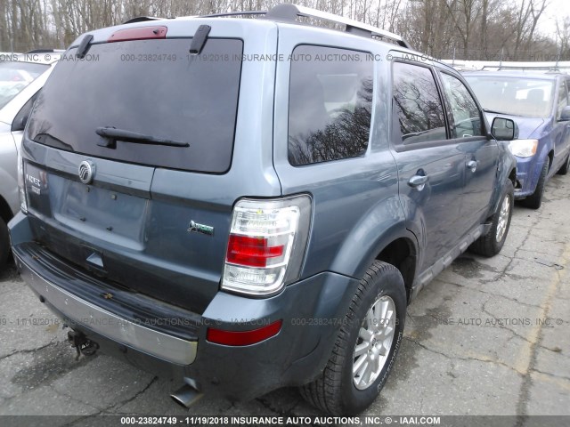 4M2CN9HG7AKJ26652 - 2010 MERCURY MARINER PREMIER BLUE photo 4