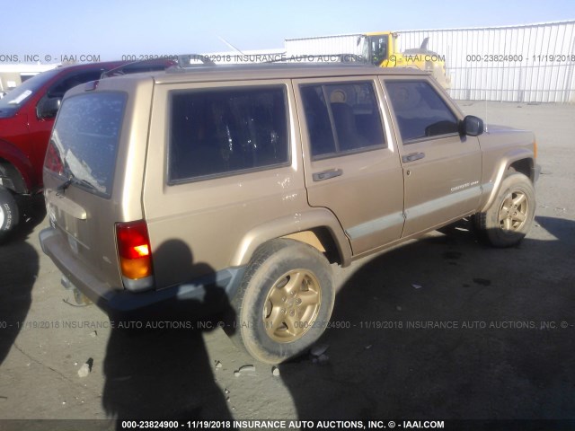 1J4FT68S7XL510052 - 1999 JEEP CHEROKEE SPORT/CLASSIC Champagne photo 4