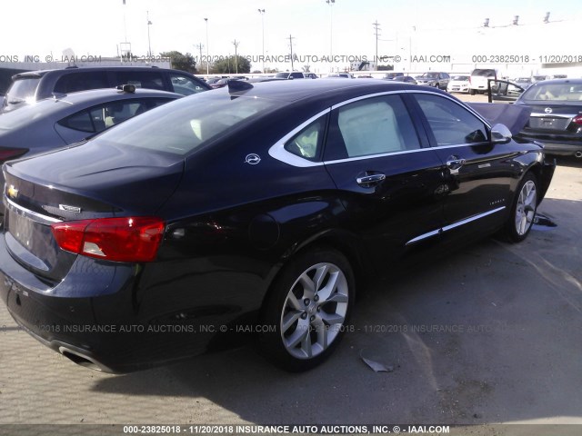 2G1125S38J9151106 - 2018 CHEVROLET IMPALA PREMIER Navy photo 4