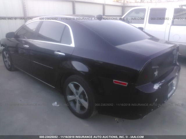 1G1ZC5E06CF116740 - 2012 CHEVROLET MALIBU 1LT BLACK photo 3