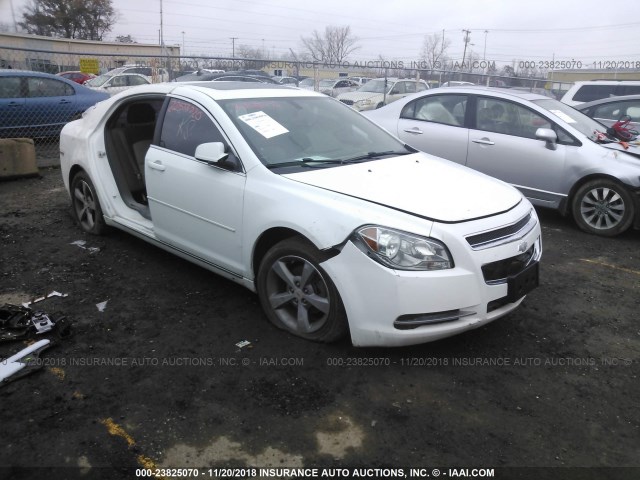 1G1ZC5E19BF106176 - 2011 CHEVROLET MALIBU 1LT WHITE photo 1