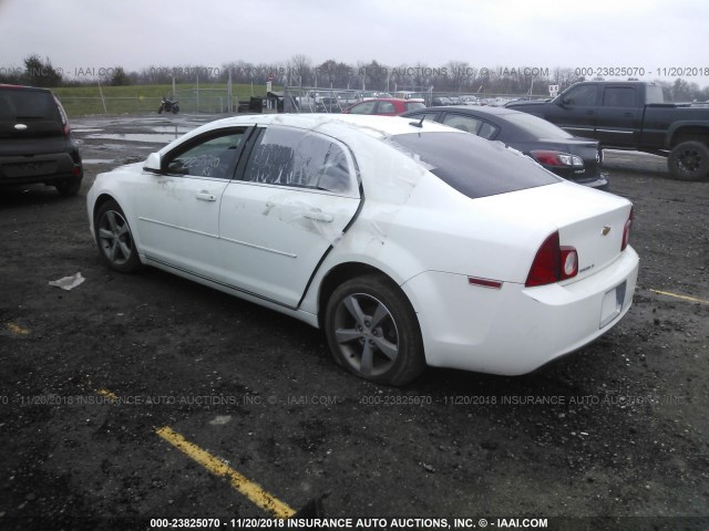 1G1ZC5E19BF106176 - 2011 CHEVROLET MALIBU 1LT WHITE photo 3