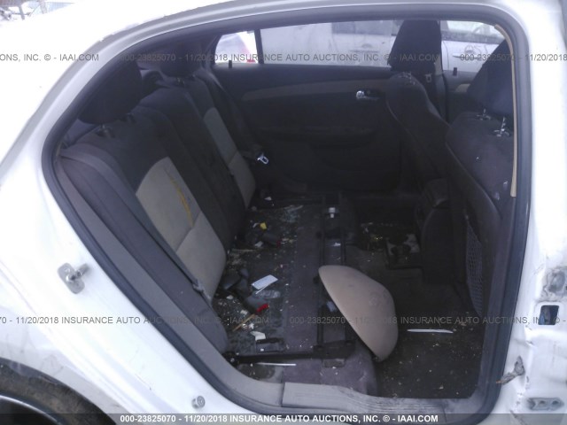 1G1ZC5E19BF106176 - 2011 CHEVROLET MALIBU 1LT WHITE photo 8