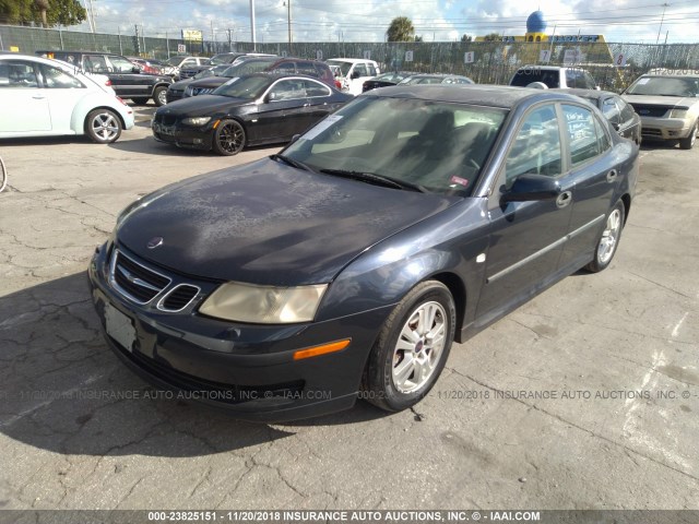 YS3FD49Y061007072 - 2006 SAAB 9-3 BLACK photo 2