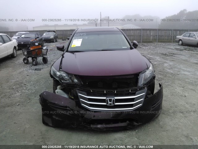 5J6TF3H37CL006645 - 2012 HONDA CROSSTOUR EX BURGUNDY photo 6