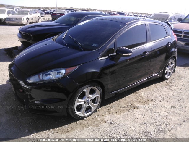 3FADP4GX5EM128140 - 2014 FORD FIESTA ST BLACK photo 2